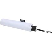 Agnes 21" opvouwbare paraplu met automatische opening van RPET - Wit Agnes 21" opvouwbare paraplu met automatische opening van RPET - Wit