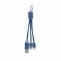 BLUE - 4 in 1 oplaadkabel type C - Marineblauw