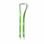 Polyester Pantone-gematchte zeefdruk keycord met 2 clips