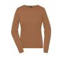 Ladies' Round-Neck Pullover camel XL