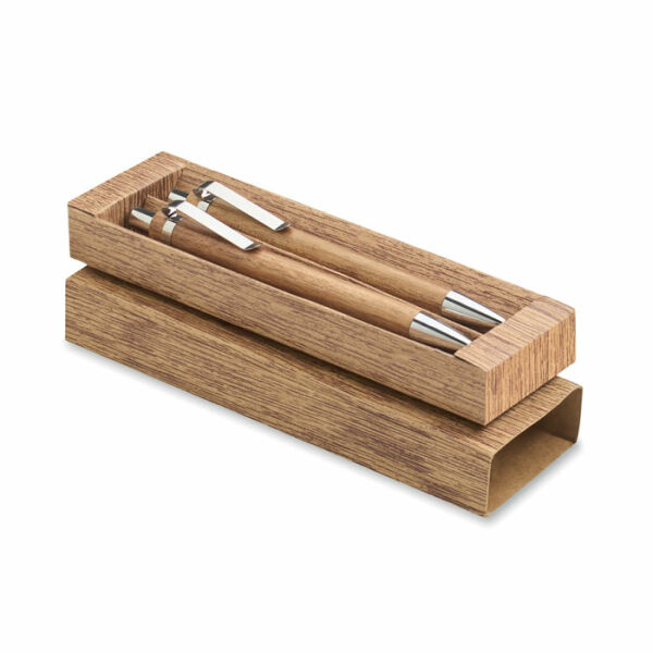 JAKARTA SET - Acaciahout pen- en potloodset