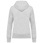 Ecologische damessweater met capuchon en ritssluiting Ash Heather XXL