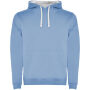 Urban men's hoodie - Sky blue/White - XS