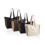 BEAU AWARE™ 400gsm recycled canvas all-round shopper, bruin
