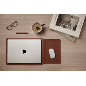 VINGA Timo PU RCS RPET 14" laptop sleeve, bruin