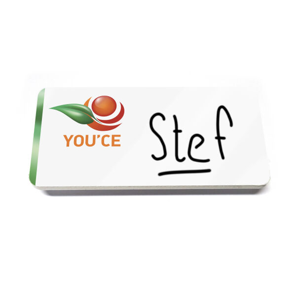 Naambadge met whiteboard folie Naambadge met whiteboard folie