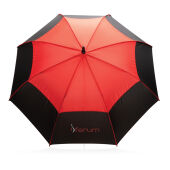27" Impact AWARE™ RPET 190T auto open stormproof paraplu, rood