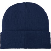 Boreas beanie met patch - Marineblauw Boreas beanie met patch - Marineblauw