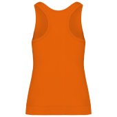 Angelina - Dames Racerback Deep Orange S