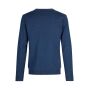 SEVEN SEAS The knit | o-neck - Blauw gemêleerd, 3XL