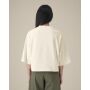 Stella Raya - Het dames cropped T-shirt van gerecycled katoen - XS