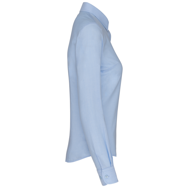 Damen Oxfordbluse Langarm Oxford Blue M Damen Oxfordbluse Langarm Oxford Blue M