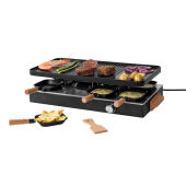 BOSKA Raclette Gourmet Party, 8 Personen (EU Type F), zwart