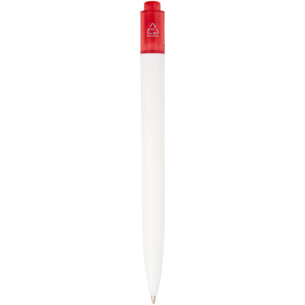 Thalaasa ocean-bound plastic ballpoint pen - Transparent red/White