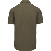 Overhemd in onderhoudsvriendelijk polykatoen-popeline korte mouwen heren Light khaki 3XL Overhemd in onderhoudsvriendelijk polykatoen-popeline korte mouwen heren Light khaki 3XL