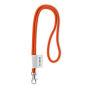 Polyester 2-kleurige koord-lanyard met full color label