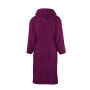 Bathrobe Hooded - Plum
