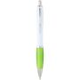 Nash balpen van gerecycled plastic (blauwe inkt) - Limegroen