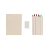 Micki GRS 6-delige set infinity kleurpotloodset met boekje, wit