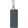 Resi Plus GRS gerecyclede rechthoekige bedelsleutelhanger - Hale blauw