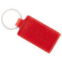 Sleutelhanger P02016, Leder, Rood