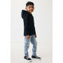 IQONIQ Yengo kids recycled katoen hoodie met steekzakken, zwart (910)