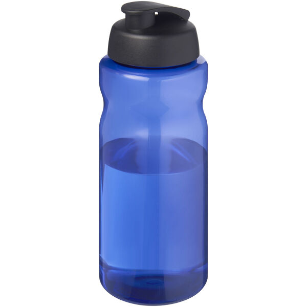 H2O Active® Eco Big Base 1 l drinkfles met klapdeksel - Blauw/Zwart