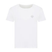 Iqoniq Yala dames lichtgewicht gerecycled katoen t-shirt, wit (XXXL)