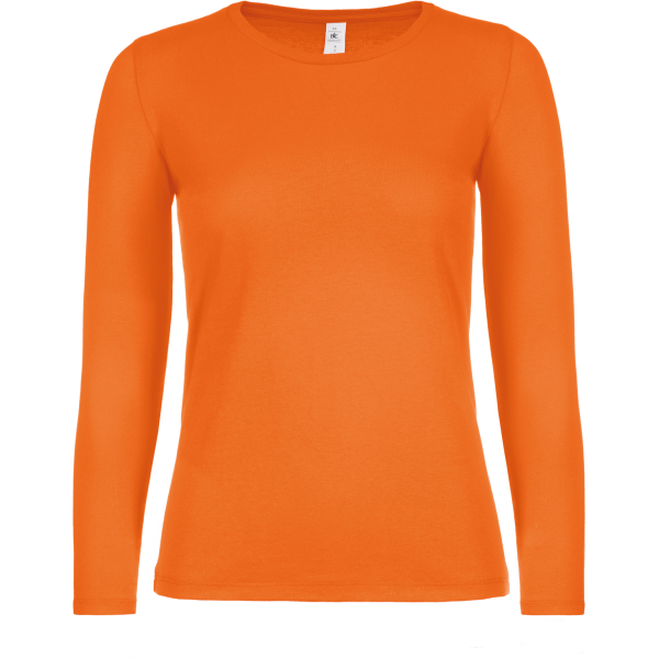 #E150 Ladies' T-shirt long sleeves Orange XXL #E150 Ladies' T-shirt long sleeves Orange XXL