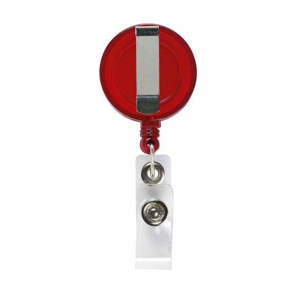 BadgeClip Badgehalter - transparent rot BadgeClip Badgehalter - transparent rot