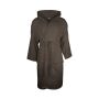 Bathrobe Deluxe Hooded Velours, 450 gr/m², Taupe XXL / 3XL