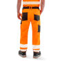 Recycled Stretch Safety Trouser - Fluo Orange - S