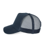 Ecologische uniseks truckerpet met 5 panelen Navy Blue One Size Ecologische uniseks truckerpet met 5 panelen Navy Blue One Size