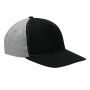 5-panel baseballcap UP TO DATE grijs, zwart