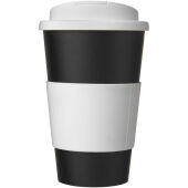 Americano® 350 ml geïsoleerde beker met handvat - Zwart/Wit