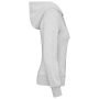 Ecologische damessweater met capuchon en ritssluiting Ash Heather XXL