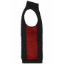 Men's Padded Hybrid Vest black/red melange 5XL