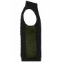Men's Padded Hybrid Vest black/olive melange 6XL
