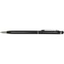 Ore aluminium balpen met stylus (blauwe inkt) - Zwart