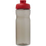 H2O Active® Base Tritan™ 650 ml sportfles met klapdeksel - Houtskool/Rood