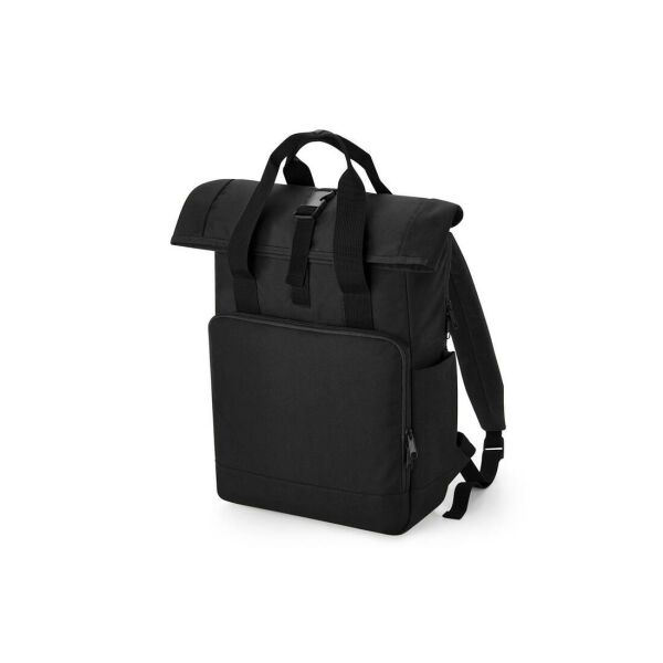 RECYCLED TWIN HANDLE ROLL-TOP LAPTOP BACKPACK