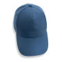 Impact AWARE™ 5 panel 280gr recycled katoenen cap, donkerblauw
