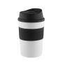 Metmaxx® "CremaCoffeeHouse" thermomok wit/ring zwart