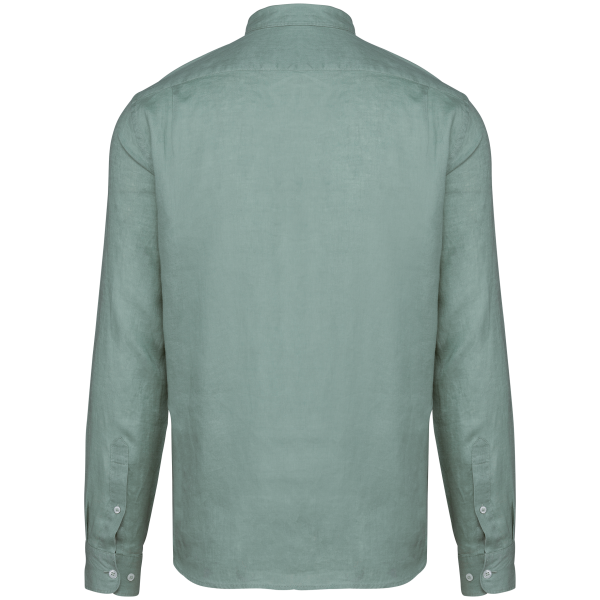 Chemise en lin homme Jade Green M Chemise en lin homme Jade Green M