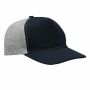5-panel baseballcap UP TO DATE donkerblauw, grijs