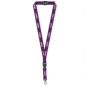 Afneembare polyester keycord met reflecterende draden