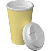 Americano® Infiniti geïsoleerde beker van 350 ml met morsbestendig deksel - Pale Banana