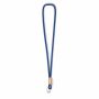 Polyester koord-keycord met bamboe plaatje