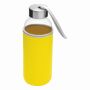 TAKE WELL - Glazen fles geel, transparant