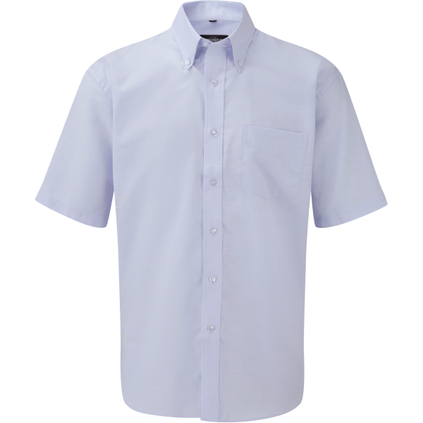 Men's Short Sleeve Easy Care Oxford Shirt Oxford Blue XL Men's Short Sleeve Easy Care Oxford Shirt Oxford Blue XL
